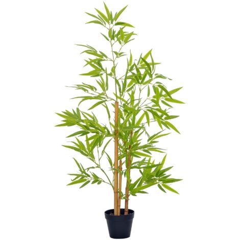 Bambou artificiel, plante décorative en pot, arbre artificiel, décoration intérieure, 120 cm (1/5)