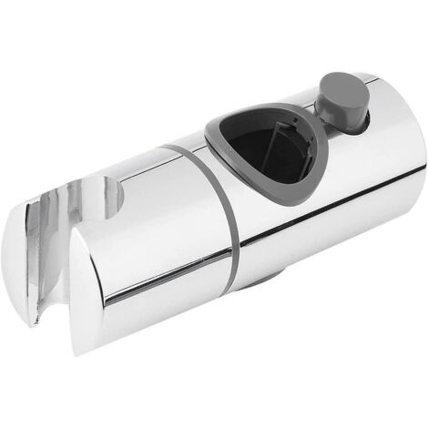 Support de pommeau de douche réglable de 25 mm pour barre de douche coulissante, pince de remplacement pour salle de bain, support de douchette rotatif à 360°, douille pour bouton. (1/5)