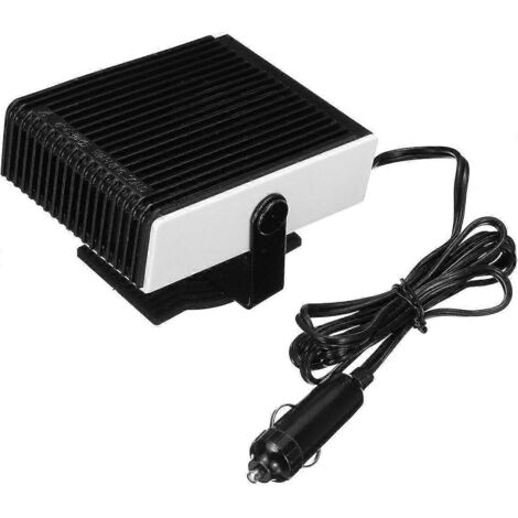 Chauffage soufflant de voiture 12 V 150 W, portable 2 en 1, chauffage et refroidissement rapides, dégivreur de pare-brise et allume-cigare blanc (1/5)