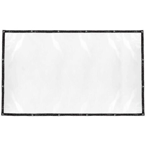 Bâche transparente imperméable 100 % neuve avec œillets, en PVC résistant, pour plantes de terrasse. (1/5)
