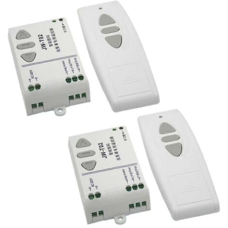 2x -t02 Moteur AC 220 V Télécommande sans fil Interrupteur Montée Descendre Arrêt Contrôleur de moteur tubulaire Marche avant (1/4)