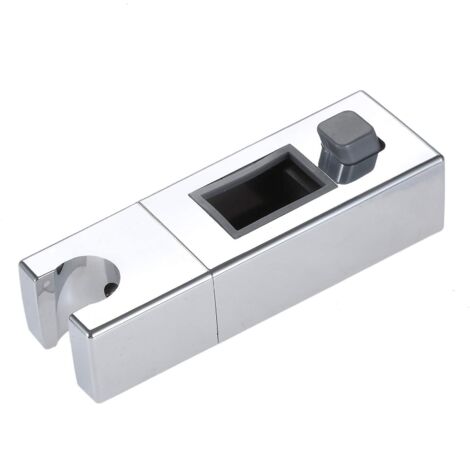 Support coulissant pour pommeau de douche rectangulaire réglable - Fixation murale (1/3)