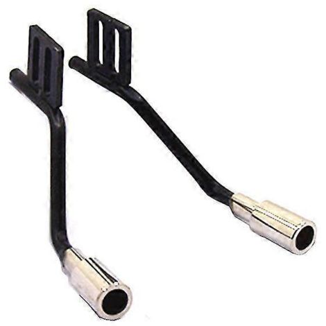 1 paire de tuyaux d'échappement en métal simulant la ventilation des gaz pour pièces de voiture RC Trx4 Scx10, collecteur d'échappement (1/5)