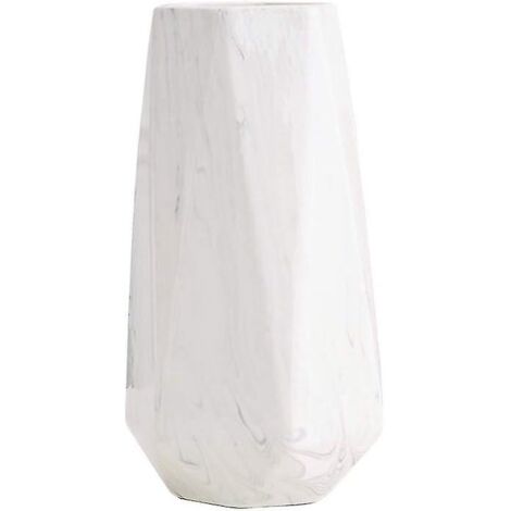 Vase en céramique effet marbre blanc, décoration intérieure, centre de table, idéal pour les amis et la famille, Noël, mariage, enterrement de vie de jeune fille (1/5)