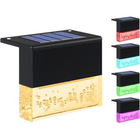 Lampes solaires de jardin d'extérieur : Lampe solaire étanche pour la décoration de jardin, 4 LED (1/5)
