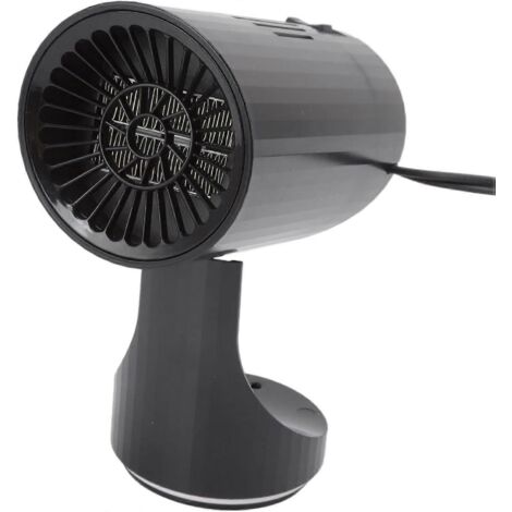 Chauffage et dégivrage de voiture portable avec base rotative à 360° et allume-cigare (12 V, 200 W) (1/5)