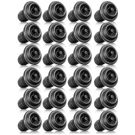 Lot de 24 bouchons à vin refermables avec pompe à vin sous vide, pour une conservation optimale du vin. (1/5)