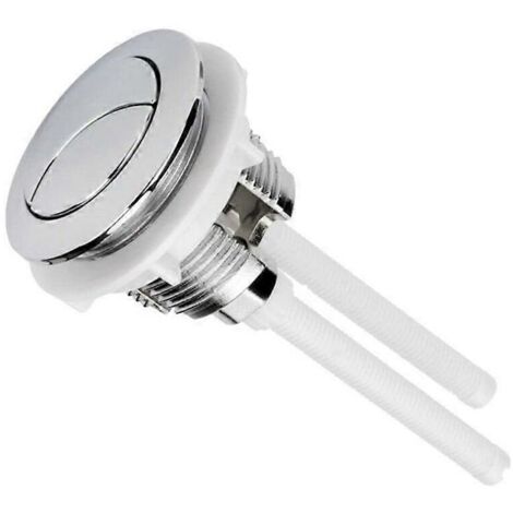 Bouton-poussoir double de 38 mm pour chasse d'eau, chromé, pompe haute pression, accessoires pour toilettes, outil de fermeture (1/5)