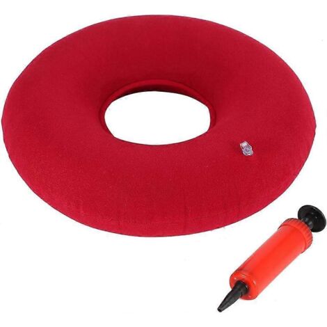 Coussin d'assise orthopédique gonflable pour le coccyx et les hémorroïdes. Fermeté ajustable. (1/5)