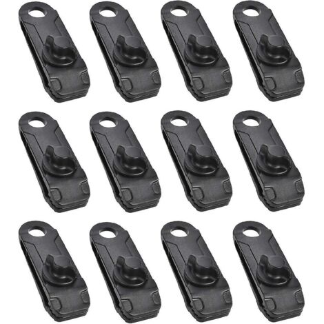 Pinces de bâche en plastique, clips pour tente de camping, petites pinces à œillet pour auvent, toile d'ombrage, jardin, accessoires d'extérieur (1/5)