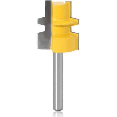 Fraise à tenon réversible pour assemblage à colle, queue de 6,35 mm (1/4 pouce), fraise à tenon réversible moyenne pour outils de travail du bois, coupe du bois jusqu'à 28,6 mm (1-1/8 pouce). (1/5)