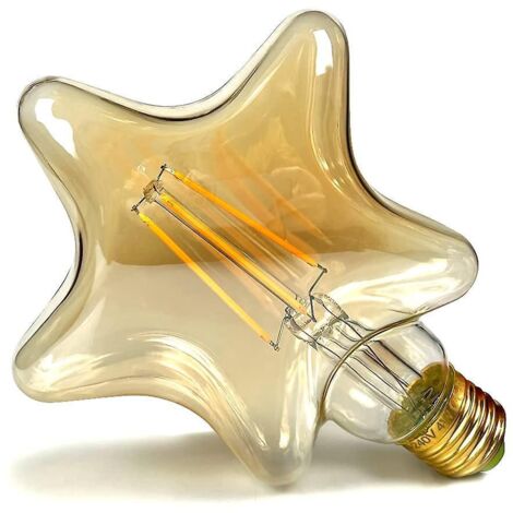 Ampoule LED vintage 4W à filament Edison, ampoule décorative spéciale 220/240V E27 (1/5)