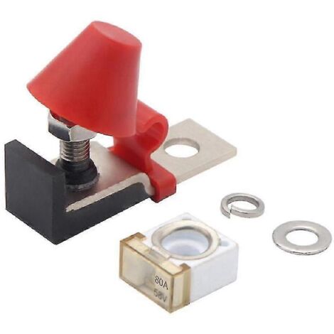 Porte-fusible pour batterie de véhicule électrique New Energy, porte-fusible isolé 58 V 80 A avec fusible (1/5)