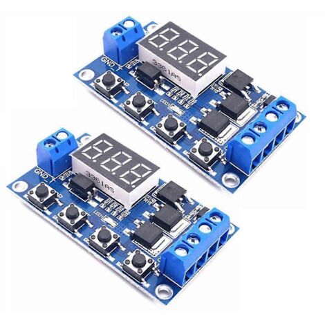 relais temporisés numériques double MOSFET DC12-24V avec circuit imprimé Timi (1/5)