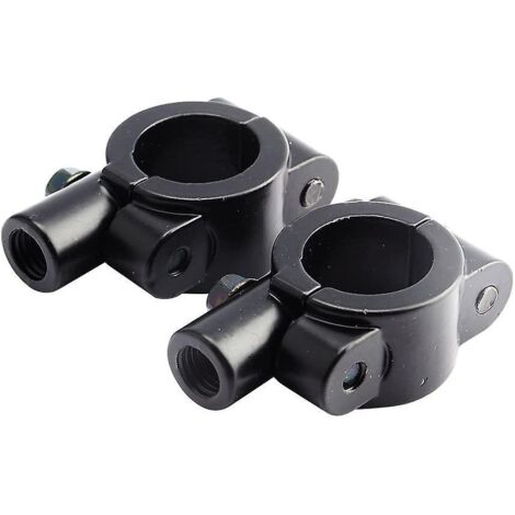 2 supports de rétroviseur pour guidon de moto, fixations universelles Keenso pour rétroviseur de guidon 7/8", diamètre 10 mm. (1/5)