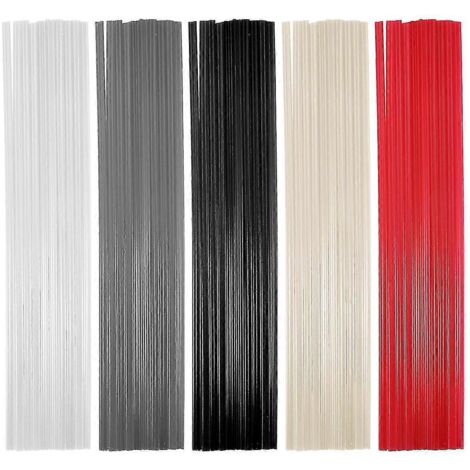 50 baguettes de soudure plastique - Baguettes de soudure en PP/PVC/PE pour outils à air chaud, 25 cm (10 de chaque couleur).
