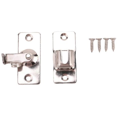 Accessoires de salle de bain en acier inoxydable : serrures de porte, verrou de porte coulissante à angle droit, boucle de porte (1/5)