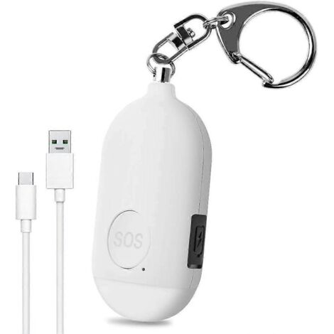 Alarme d'urgence personnelle rechargeable 130 dB avec lampe LED (1/5)
