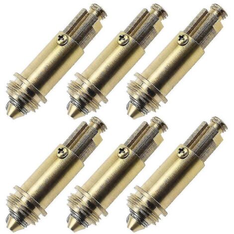 Lot de 6 bouchons de rechange pour évier de cuisine ou de salle de bain, avec système clic-clac et ressort en laiton. (1/5)