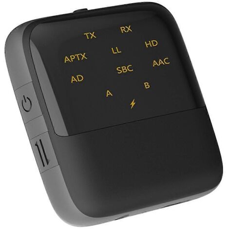 Émetteur-récepteur Bluetooth 5.2 HD à faible latence, adaptateur audio sans fil 2-en-1 pour casques de voiture et haut-parleurs (1/5)