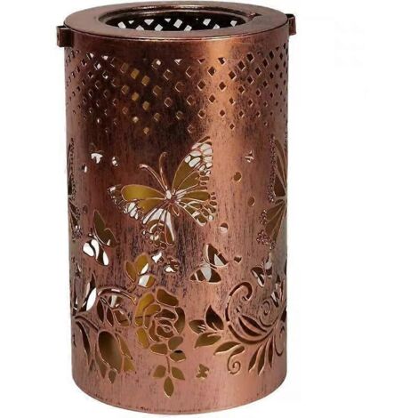 Lanterne solaire décorative d'extérieur pour jardin, suspension pour terrasse, table, allée (papillon) [Classe énergétique A++] (1/5)