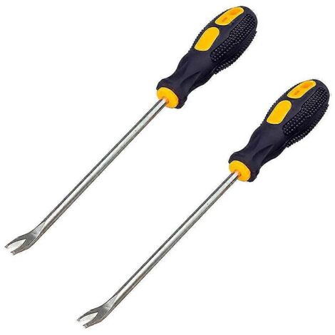 Lot de 2 arrache-clous, tournevis à embout en U de 3 mm, outil pour retirer les rivets et les agrafes (1/5)