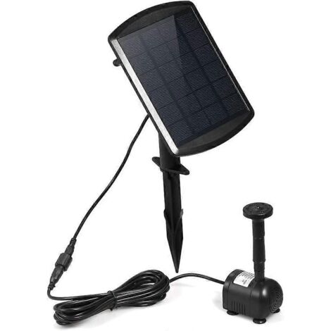 Pompe à eau solaire sans balais - Modèle basse luminosité avec support (1/5)