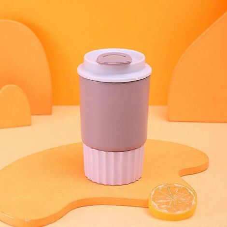 Mug de voyage isotherme de 360 ml avec couvercle en silicone étanche. Mug de voyage en acier inoxydable, sans BPA. (1/5)