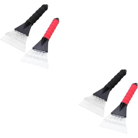 Lot de 4 gants en plastique pour chasse-neige, lame à neige pour voiture, grattoir à pare-brise en caoutchouc, souffleur à glace, grattoir à neige (1/5)