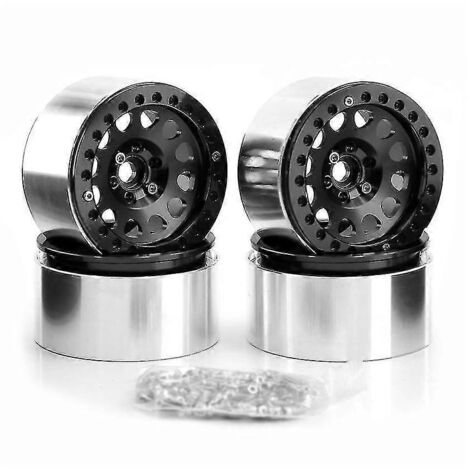 4 jantes Beadlock de 2,2 pouces pour voitures RC Crawler 1/10 (Axial SCX10, Wraith, Capra RR10, RBX). (1/5)