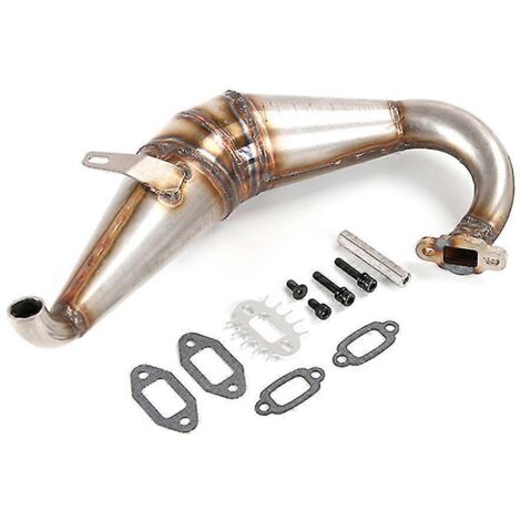 Pot d'échappement Dominator pour moteur 1/5 5ive T Rovan 29cc, 30.5cc, 32cc, 36cc, 45cc (voiture RC) (1/5)