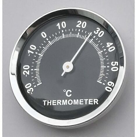Mini thermomètre de voiture 58 mm, affichage analogique mécanique de la température avec autocollant (1/4)