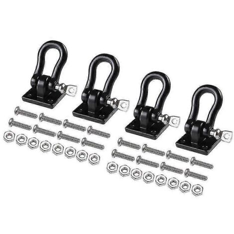 crochets de remorquage métalliques pour remorque, compatibles avec les voitures RC crawler 1/10 TRX4, Axial SCX10 et D90 (1/5)