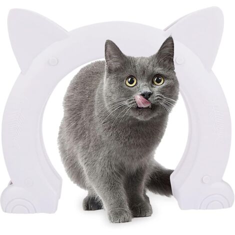 Porte pour animaux, chatière à double sens pour grands chiens, en plastique ABS, compatible avec les portes intérieures creuses en PVC. (1/5)