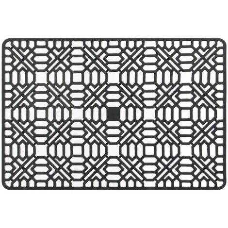 Tapis d'évier en silicone - 40 x 27 x 1,2 cm - Tapis d'évier pour poser et sécher les couverts et la vaisselle - Écologique pour la cuisine (1/5)