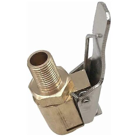 Embout de gonflage pour pneus de voiture, mandrin de gonflage, pompe à roue, valve de pneu, clip de serrage, adaptateur, connecteur en laiton, véhicules (1/5)