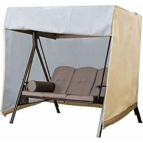 Housse imperméable pour balancelle de jardin 2 places, en Oxford 190T imperméable et anti-UV, 160 x 120 x 170 cm (1/4)