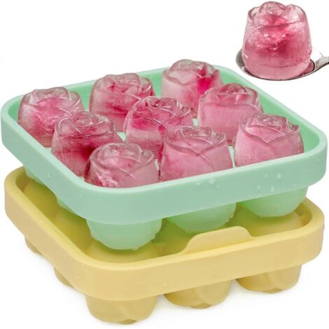 Bac à glaçons, bac à glaçons avec couvercle, bac à glaçons avec couvercle et bac, bacs à glaçons à proximité, bacs à glaçons en silicone, bac à glaçons rond (1/5)