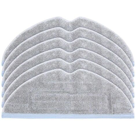 Lingettes de rechange en microfibre pour balai à franges, compatibles avec les aspirateurs T7s, T7s Plus et S7 (lot de 6). (1/5)