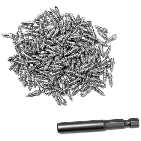 200 crampons de roue 4x12 mm, visseuses à neige, clous antidérapants pour pneus de voiture, moto et vélo. (1/5)