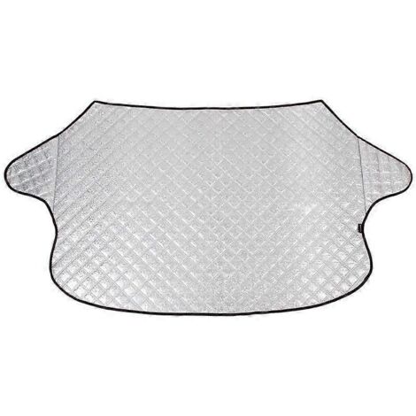 Housse de pare-brise automobile haute performance, protection contre la neige, la glace, le gel, la poussière, l'eau et les UV, taille flexible, convient aux voitures et SUV. (1/5)