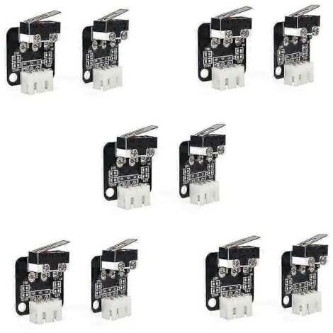 Lot de 10 interrupteurs de fin de course 3 broches pour imprimante 3D, compatibles avec les imprimantes CNC Ramps 1.4 et Reprap. (1/5)