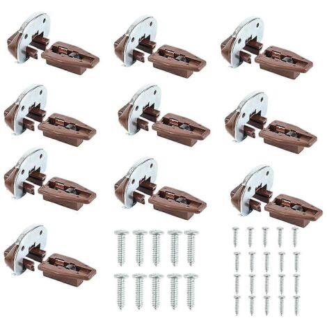 Kit de 10 glissières de tiroir de rechange, pièces détachées pour commodes et vaisseliers (1/5)
