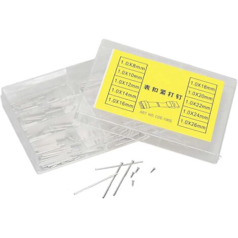 Goupille de maillon de bracelet de montre en acier inoxydable dur, précis et léger, diamètre 0,04 pouce. (1/5)