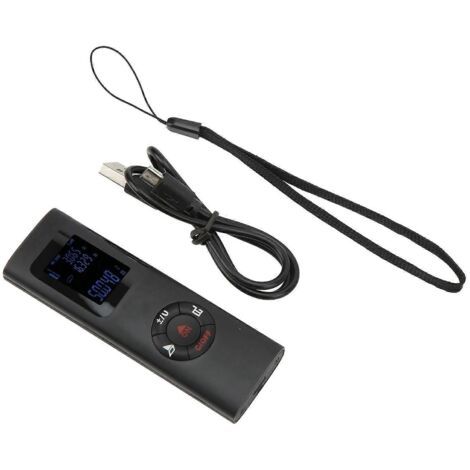 Télémètre laser portable 2024, étanche à la poussière et à l'eau (IP54), mini télémètre laser infrarouge avec écran LED, chargement USB, chargement par USB. (1/5)
