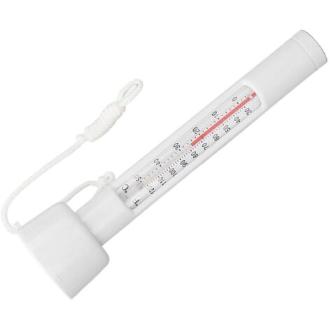 Thermomètre de piscine 2024, couleur transparente, étanche et durable, plage de lecture de 0 à 50 degrés, pour piscine et rivière. (1/5)