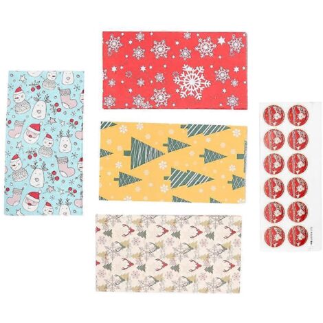 24 sachets cadeaux de bonbons et biscuits de Noël pour mariages et fêtes (1/5)