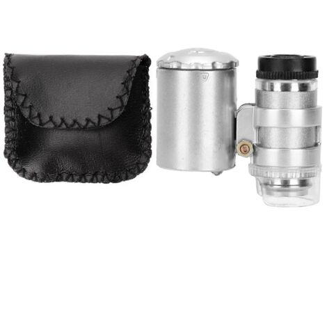 Loupe LED 60X, lampe UV de détection de devises, loupe portable pour l'identification de bijoux (1/5)