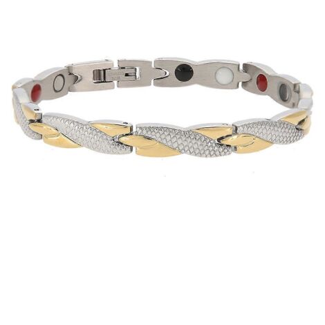 Bracelet magnétique torsadé tendance pour soulager la douleur et les soins de la peau en cas d'arthrite (1/5)