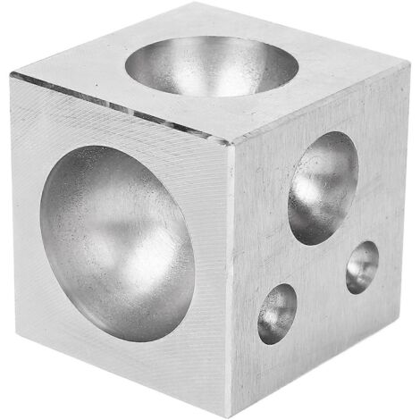 Bloc à damper carré, outil de formage des métaux professionnel pour bijoutier, 50 x 50 mm / 2 x 2 pouces (1/5)